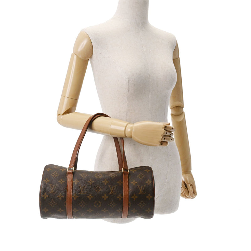 LOUIS VUITTON ルイヴィトン モノグラム パピヨン GM ブラウン M51365 レディース モノグラムキャンバス ハンドバッグ ABランク 中古 銀蔵