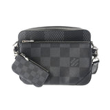 LOUIS VUITTON ルイヴィトン ダミエグラフィット トリオメッセンジャー 黒/グレー N50017 メンズ ダミエグラフィットキャンバス ショルダーバッグ Aランク 中古 銀蔵