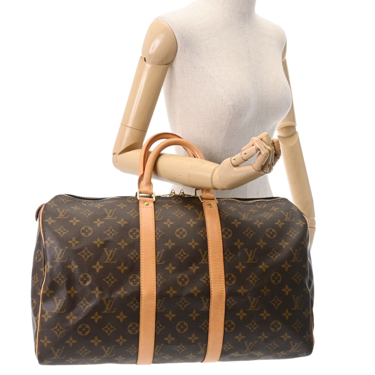 ルイヴィトンキーポル 45 14145 ブラウン ユニセックス モノグラムキャンバス ボストンバッグ M41428 LOUIS VUITTON 中古  – 銀蔵オンライン