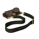 LOUIS VUITTON ルイヴィトン モノグラム ミュルティ ポシェット アクセソワール カーキ M44813 レディース モノグラムキャンバス ショルダーバッグ Aランク 中古 銀蔵