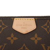 LOUIS VUITTON ルイヴィトン モノグラム ミュルティ ポシェット アクセソワール カーキ M44813 レディース モノグラムキャンバス ショルダーバッグ Aランク 中古 銀蔵