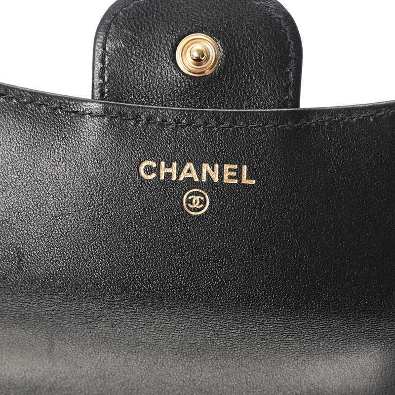 CHANEL シャネル トップハンドル ミニチェーンショルダー 黒 ゴールド金具 AP2200 レディース ラムスキン ショルダーバッグ Aランク 中古 銀蔵