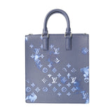 LOUIS VUITTON ルイヴィトン モノグラムウォーターカラー サックプラ メッセンジャー 2WAY ネイビーブルー M57843 メンズ モノグラムキャンバス トートバッグ 新同 中古 銀蔵