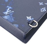 LOUIS VUITTON ルイヴィトン モノグラムウォーターカラー サックプラ メッセンジャー 2WAY ネイビーブルー M57843 メンズ モノグラムキャンバス トートバッグ 新同 中古 銀蔵