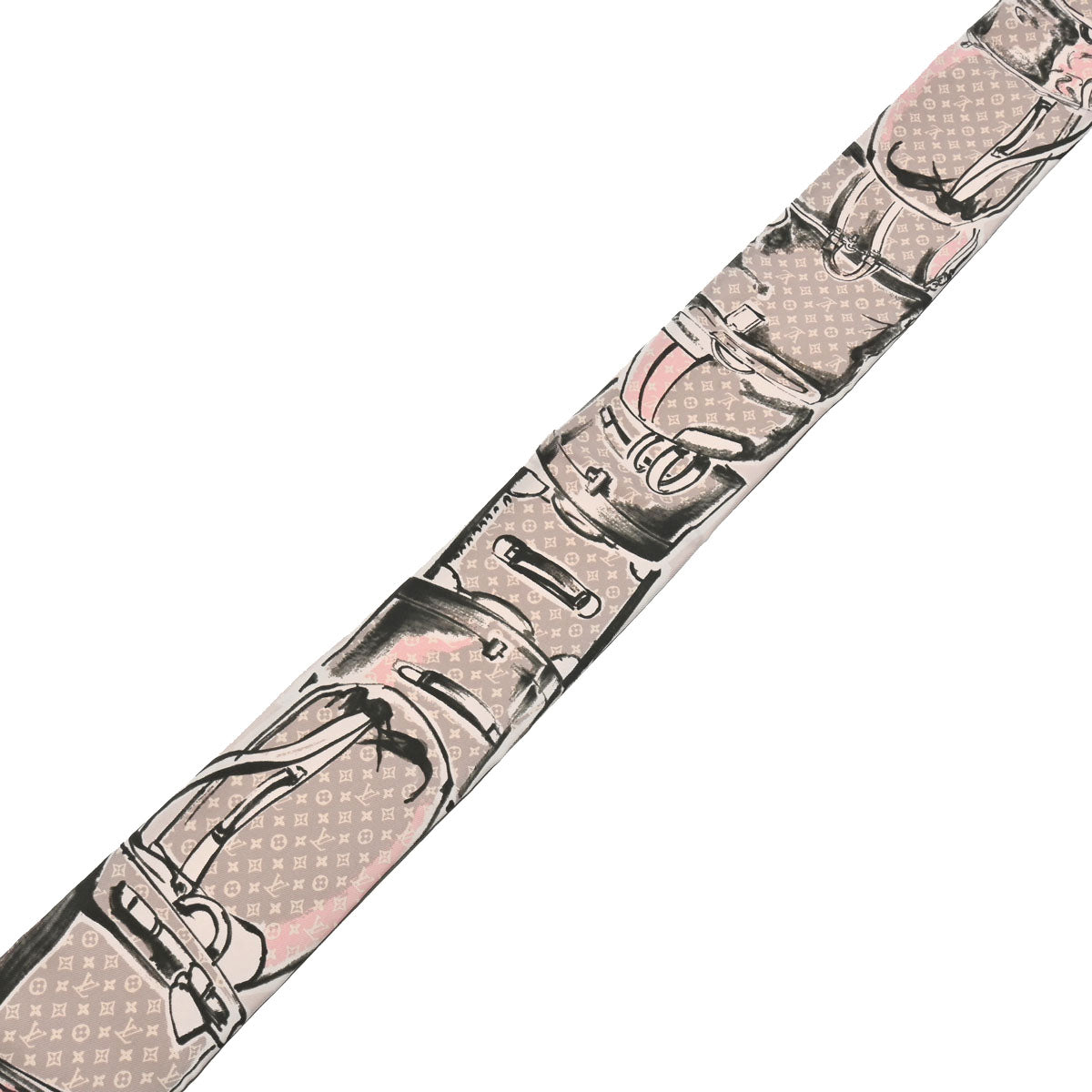 LOUIS VUITTON / バンドー・トランク/シルク/ピンク/総柄/レディース/M73965 ルイヴィトンバンドー トランク ピンク/グレー レディース シルク100