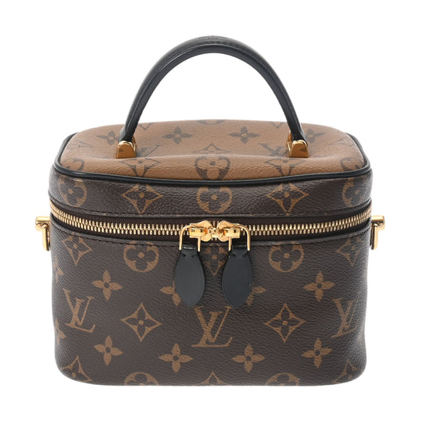 LOUIS VUITTON ルイヴィトン モノグラムリバース ヴァニティNV PM 2WAY ブラウン M45165 レディース モノグラムキャンバス ハンドバッグ Aランク 中古 銀蔵