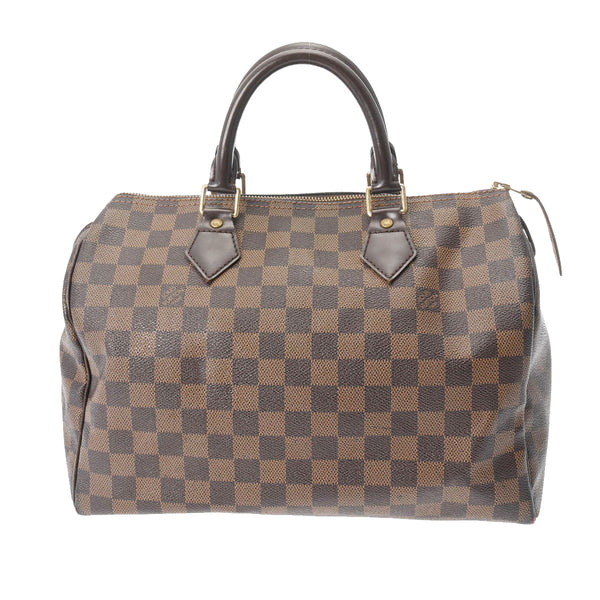 LOUIS VUITTON ルイヴィトン ダミエ スピーディ 30 ブラウン N41531 ユニセックス ダミエキャンバス ハンドバッグ Cランク 中古 銀蔵