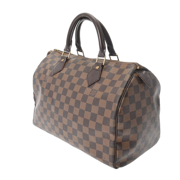 LOUIS VUITTON ルイヴィトン ダミエ スピーディ 30 ブラウン N41531 ユニセックス ダミエキャンバス ハンドバッグ Cランク 中古 銀蔵