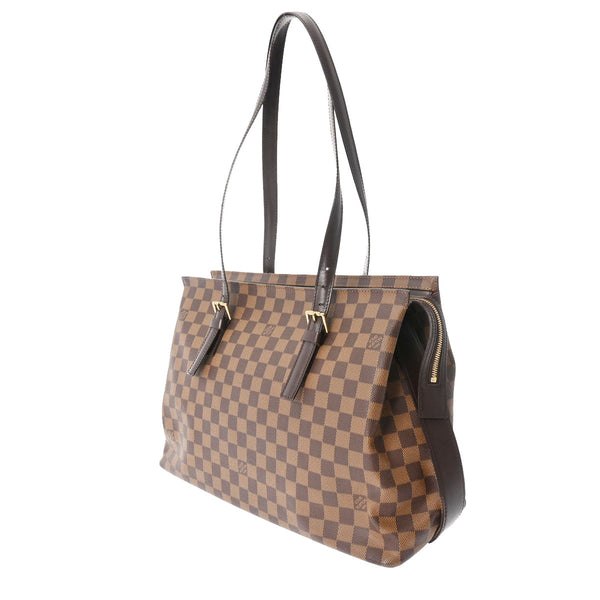 LOUIS VUITTON ルイヴィトン ダミエ チェルシー ブラウン N51119 レディース ダミエキャンバス トートバッグ Bランク 中古 銀蔵