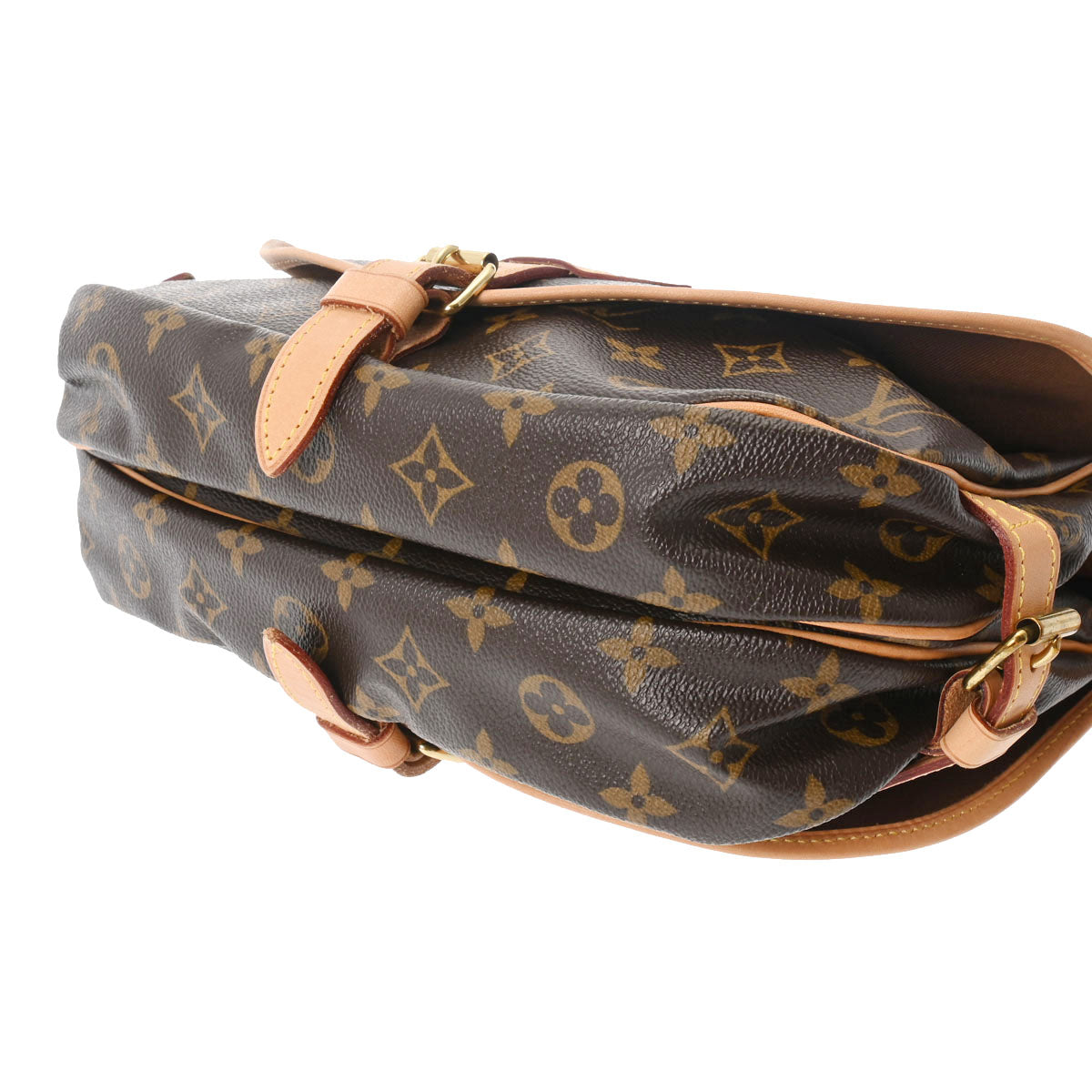 LOUIS VUITTON◆1)ソミュール30_モノグラム・キャンバス_BRW/PVC/ブラウン/AR0913 LOUIS VUITTON◇1)ソミュール30_モノグラム・キャンバス_BRW&frasl;PVC&frasl;ブラウン