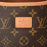 LOUIS VUITTON ルイヴィトン モノグラム ソミュール 35 ブラウン M42254 ユニセックス モノグラムキャンバス ショルダーバッグ Bランク 中古 銀蔵