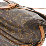 LOUIS VUITTON ルイヴィトン モノグラム ソミュール 35 ブラウン M42254 ユニセックス モノグラムキャンバス ショルダーバッグ Bランク 中古 銀蔵