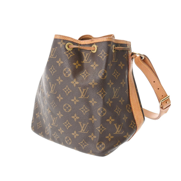 LOUIS VUITTON ルイヴィトン モノグラム プチノエ ブラウン M42226 レディース モノグラムキャンバス ショルダーバッグ Bランク 中古 銀蔵