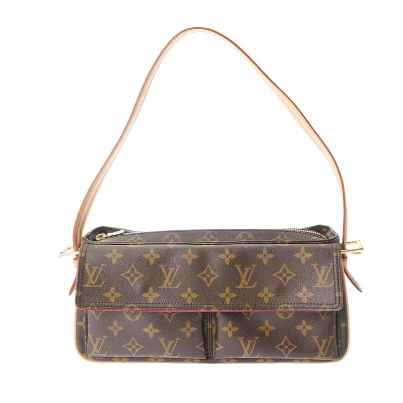 LOUIS VUITTON ルイヴィトン モノグラム ヴィバシテ MM ブラウン M51164 レディース モノグラムキャンバス ショルダーバッグ ABランク 中古 銀蔵