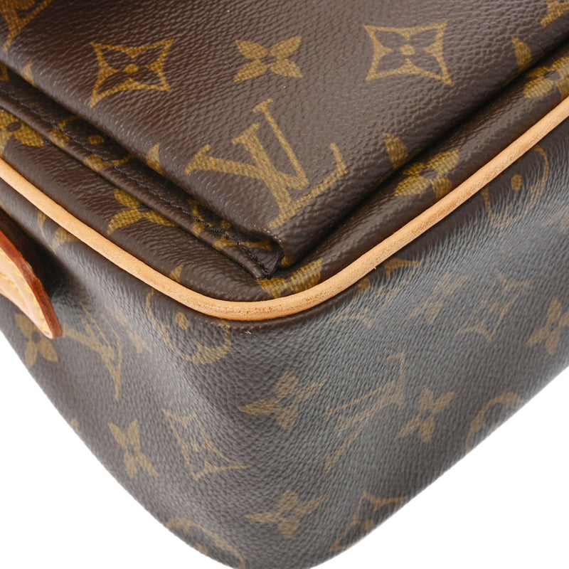 LOUIS VUITTON ルイヴィトン モノグラム ヴィバシテ MM ブラウン M51164 レディース モノグラムキャンバス ショルダーバッグ ABランク 中古 銀蔵