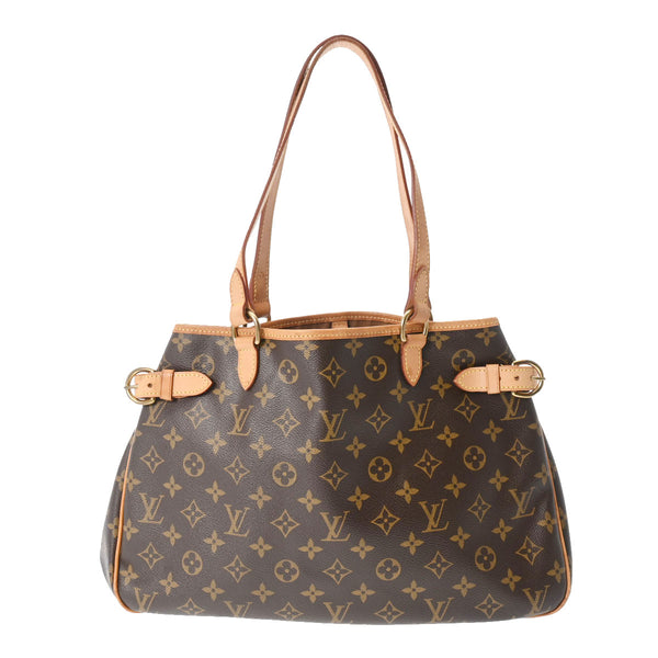 LOUIS VUITTON ルイヴィトン モノグラム バティニョール オリゾンタル ブラウン M51154 レディース モノグラムキャンバス トートバッグ Bランク 中古 銀蔵