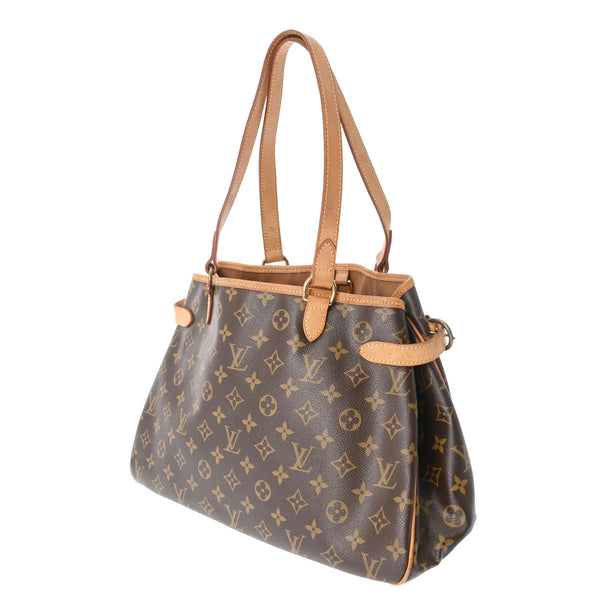 LOUIS VUITTON ルイヴィトン モノグラム バティニョール オリゾンタル ブラウン M51154 レディース モノグラムキャンバス トートバッグ Bランク 中古 銀蔵