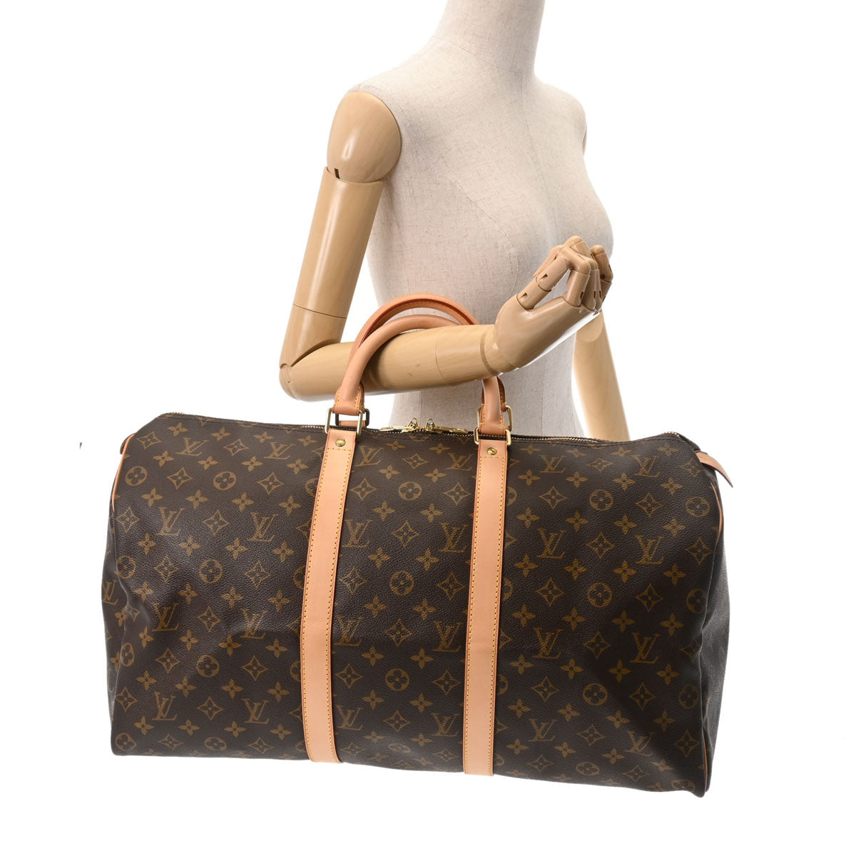 ルイヴィトンキーポル 50 14145 ブラウン ユニセックス モノグラム