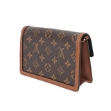 LOUIS VUITTON ルイヴィトン モノグラムリバース ポルトフォイユ ドーフィーヌ ブラウン M68746 レディース モノグラムキャンバス ショルダーバッグ ABランク 中古 銀蔵