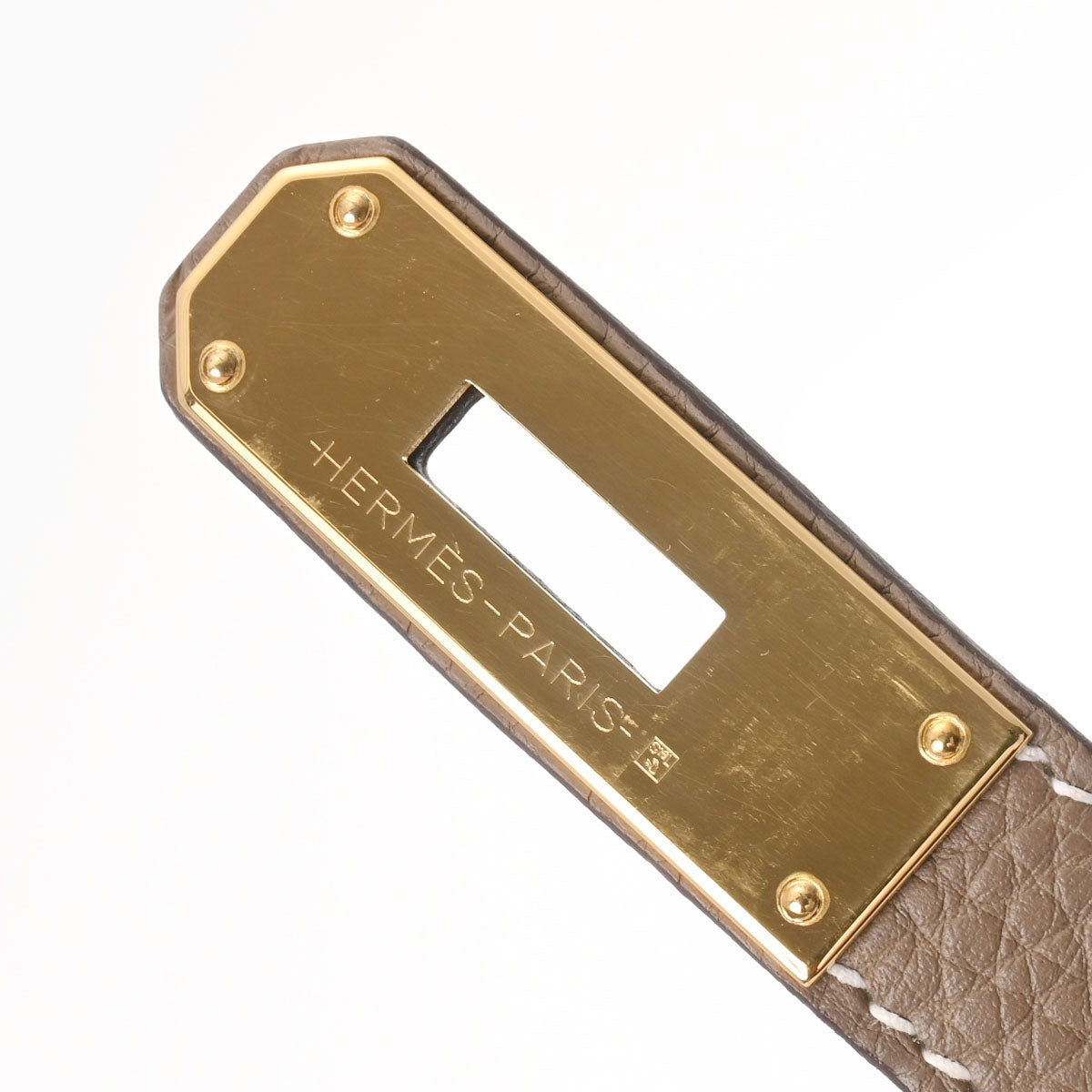 エルメスバーキン 30 エトゥープ ゴールド金具 Y刻印(2020年頃)刻印