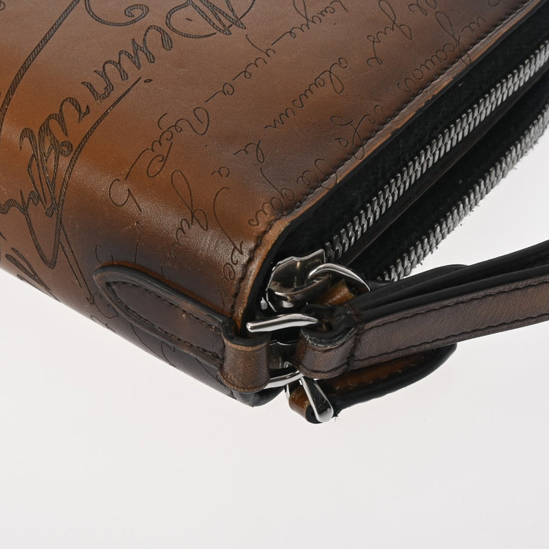 ベルルッティ カリグラフィ 長財布 メンズ レディース ラウンドファスナー 茶色財布を変えたので出品します