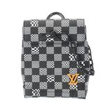 LOUIS VUITTON ルイヴィトン ダミエ ディストーテッド スティーマー XS 黒/白 N60453 メンズ ダミエキャンバス ショルダーバッグ 新同 中古 銀蔵