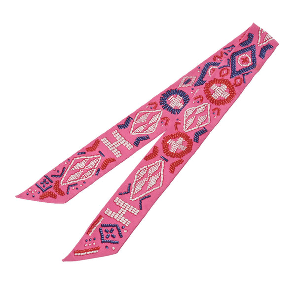 ファッションの エルメスツイリー ピンク バンダナ/スカーフ