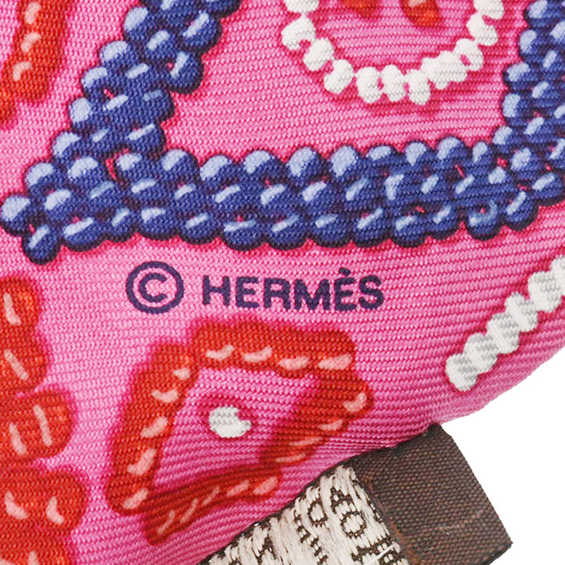 HERMES エルメス ツイリー KELLY EN PERLES ピンク - レディース シルク100％ スカーフ ABランク 中古 銀蔵
