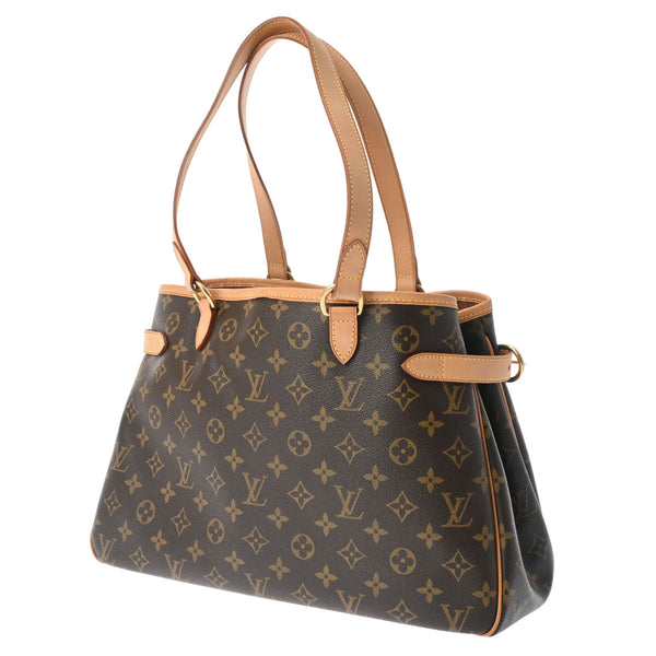 LOUIS VUITTON ルイヴィトン モノグラム バティニョール オリゾンタル ブラウン M51154 レディース モノグラムキャンバス トートバッグ ABランク 中古 銀蔵