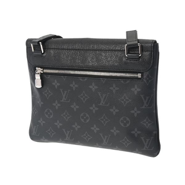 LOUIS VUITTON ルイヴィトン タイガラマ フラップメッセンジャー 黒 M30413 メンズ タイガレザー/モノグラムキャンバス ショルダーバッグ Aランク 中古 銀蔵