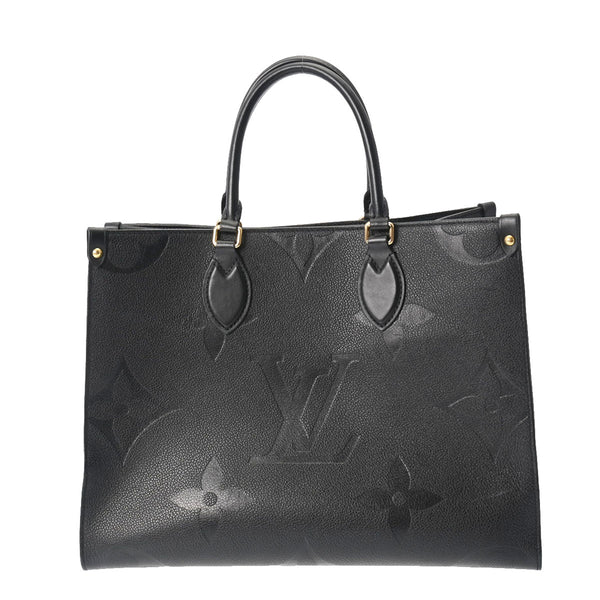 LOUIS VUITTON ルイヴィトン モノグラムアンプラント オンザゴー MM 2WAY ノワール M45595 レディース レザー トートバッグ ABランク 中古 銀蔵