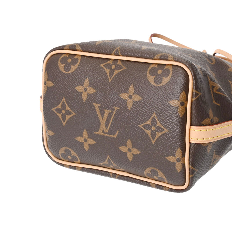 LOUIS VUITTON ルイヴィトン モノグラム ナノノエ ブラウン M41346 レディース モノグラムキャンバス ショルダーバッグ Aランク 中古 銀蔵