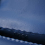 CHANEL シャネル ボーイシャネル チェーンショルダー 25cm 青 ブラック/オーロラ金具 A67086 レディース レザー ショルダーバッグ Aランク 中古 銀蔵