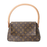 LOUIS VUITTON ルイヴィトン モノグラム ミニ ルーピング ブラウン M51147 レディース モノグラムキャンバス セミショルダーバッグ ABランク 中古 銀蔵