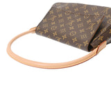 LOUIS VUITTON ルイヴィトン モノグラム ミニ ルーピング ブラウン M51147 レディース モノグラムキャンバス セミショルダーバッグ ABランク 中古 銀蔵