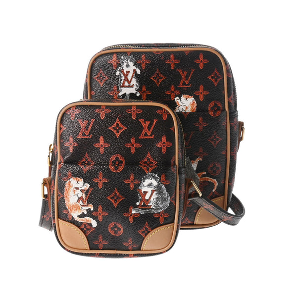 LOUIS VUITTON ルイヴィトン キャットグラム パナムセット オレンジ M44399 レディース モノグラムキャンバス ショルダーバッグ Aランク 中古 銀蔵