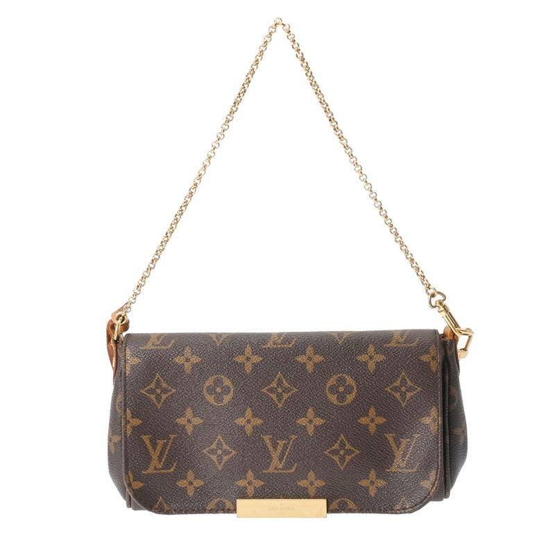 LOUIS VUITTON ルイヴィトン モノグラム フェイボリット PM ブラウン M40717 レディース モノグラムキャンバス ショルダーバッグ Bランク 中古 銀蔵