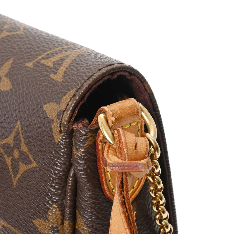 LOUIS VUITTON ルイヴィトン モノグラム フェイボリット PM ブラウン M40717 レディース モノグラムキャンバス ショルダーバッグ Bランク 中古 銀蔵