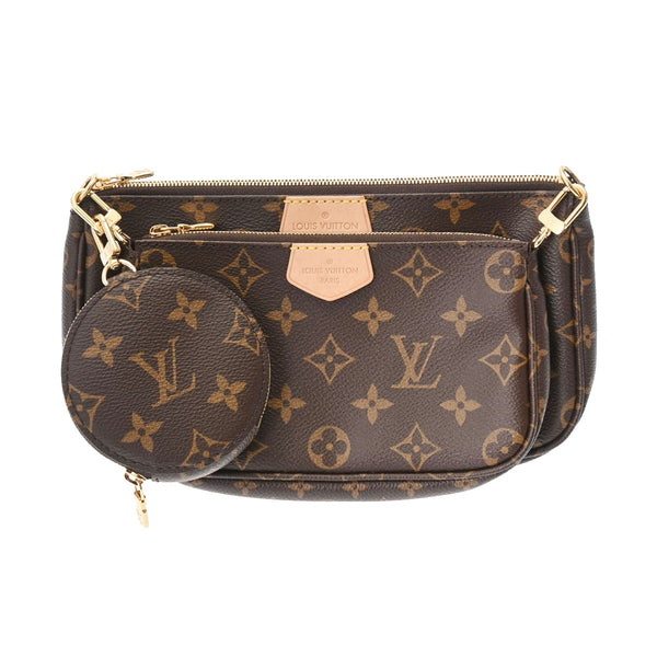LOUIS VUITTON ショルダーバッグ モノグラム ポシェット カリー ルイヴィトンミュルティ ポシェット アクセソワール 14145 ブラウン