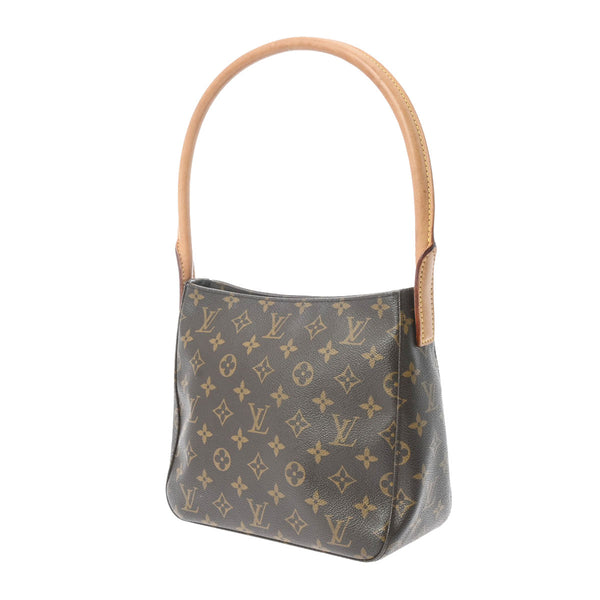 LOUIS VUITTON ルイヴィトン モノグラム ルーピング MM USA製 ブラウン M51146 レディース モノグラムキャンバス セミショルダーバッグ Bランク 中古 銀蔵