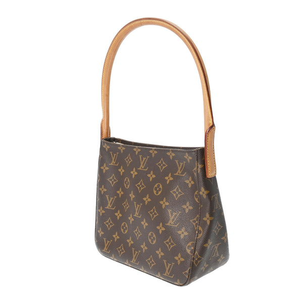 LOUIS VUITTON ルイヴィトン モノグラム ルーピング MM  ブラウン M51146 レディース モノグラムキャンバス セミショルダーバッグ Bランク 中古 銀蔵