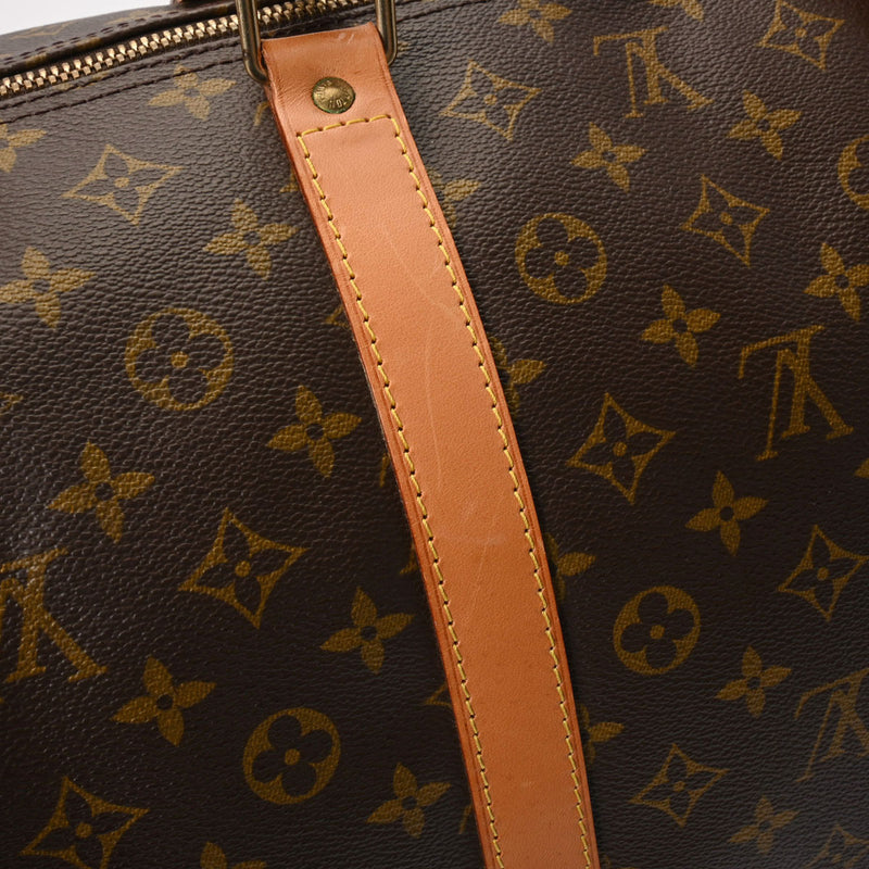 LOUIS VUITTON ルイヴィトン モノグラム キーポル バンドリエール 60 USA製 ブラウン M41412 ユニセックス モノグラムキャンバス ボストンバッグ Bランク 中古 銀蔵