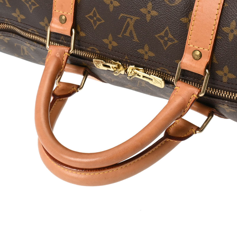 LOUIS VUITTON ルイヴィトン モノグラム キーポル バンドリエール 60 USA製 ブラウン M41412 ユニセックス モノグラムキャンバス ボストンバッグ Bランク 中古 銀蔵