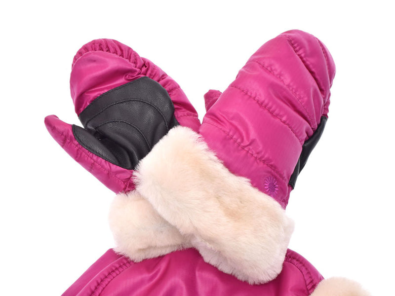 アグ子供用 ハット/ミトン ギフトセット 4-6歳 帽子 手袋 ピンク 