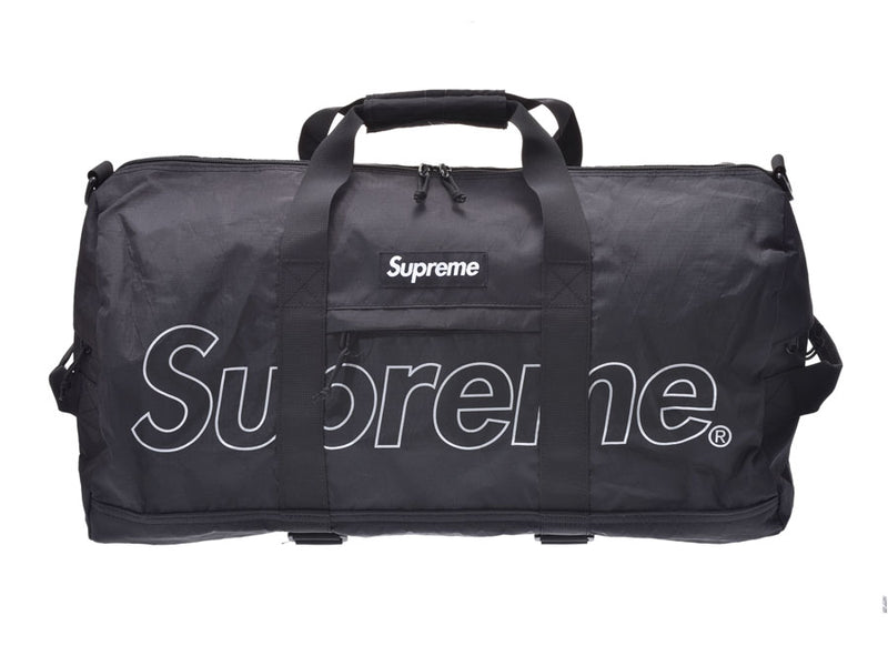 高品質の人気 2019SS SUPREME Duffle Bag ダッフルバッグ ブラック ...