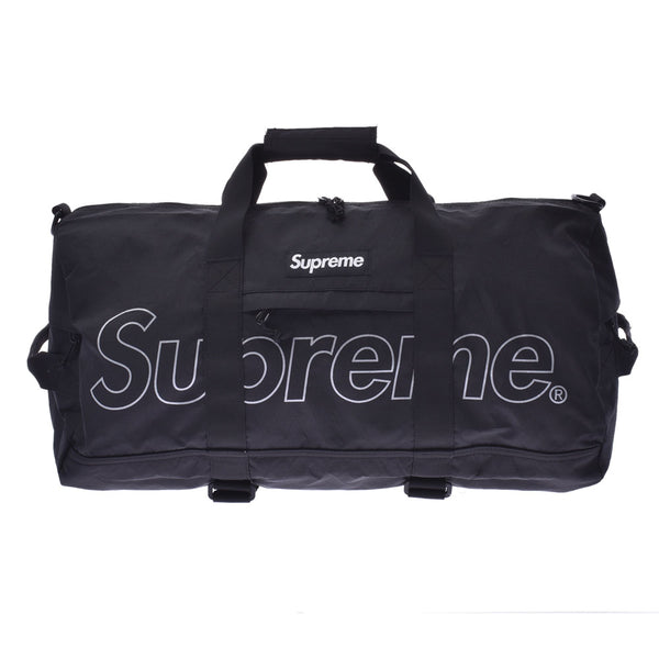 Supreme DUFFLE BAG 18FW duffel bag Boston bag black unisex 