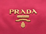 PRADA プラダ 2WAYミニボストン ピンク 1BB797 レディース ナイロン レザー ハンドバッグ 未使用 銀蔵