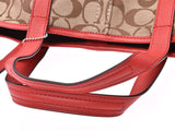 Coach Signature 2WAY Tot Bag Red/Beige Series F28981 Ladies Canvas/Reza Unused Outlet COACH COACH Used