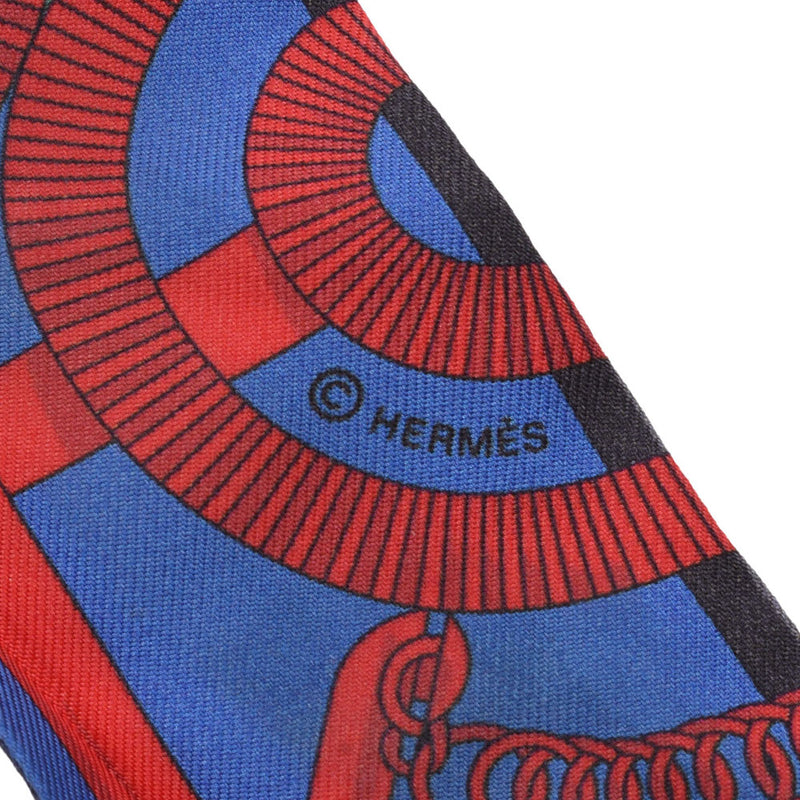 HERMES Yellow/Purple/Red/Blue Ladies Silk Scarves Used