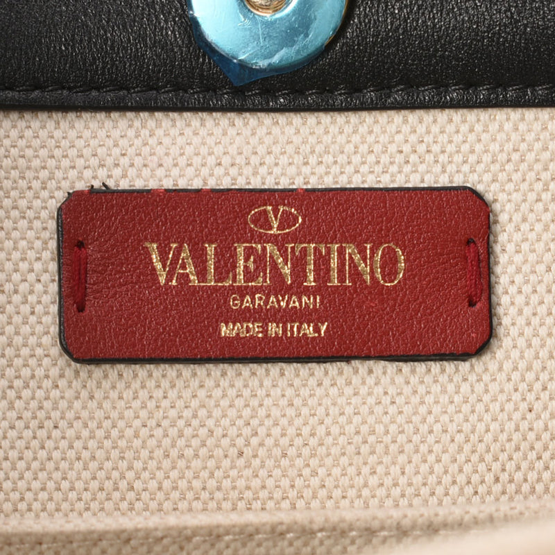 Valentino Garavani Valentino Garavani 2way White Unisex Jacquard Handbag B Rank used Ginzo